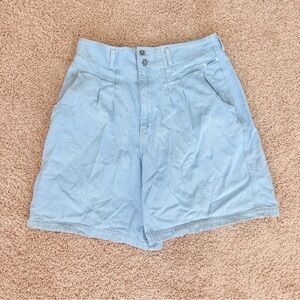 Vintage Britania Light Blue High Waisted Mom Shorts Coastal Summer🌻